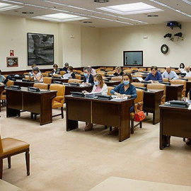 Vista general del Grupo de Trabajo de Sanidad y Salud Pública de la Comisión para la Reconstrucción Social y Económica/Foto: Congreso de los Diputado