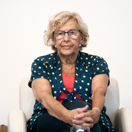 04/07/2019 - La exalcaldesa de Madrid, Manuela Carmena, durante la inauguración del XVII Encuentro de Emprendedoras y Empresarias en el Círculo de Bellas Artes.