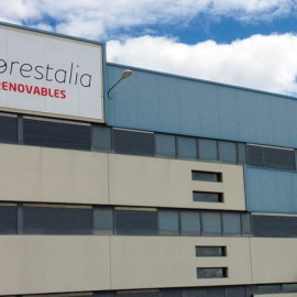 Nave de Forestalia en lalocalidad zaragozana de Erla.