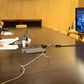 La portavoz popular, Cayetana Álvarez de Toledo, junto al secretario general del grupo, Guillermo Mariscal. Fuente: PP