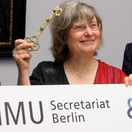 Ingrid Daubechies, una de los cuatro matemáticos galardonados con el Premio Princesa de Asturias. EFE