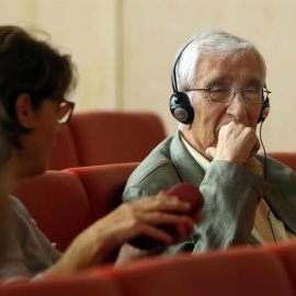 L'ex-tresorer de CDC Daniel Osàcar a l'Auditori de la Ciutat de la Justícia on se celebra l'última sessió del judici per l'espoli del Palau de la Música