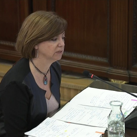 Meritxell Borràs en el juicio del 'procés'. / EFE