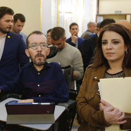 Adriana Lastra, pablo Echenique, Gabriel Rufián, coronavirus, Congreso