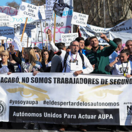 Manifestación de autónomos en Madrid | Jesús Hellín (Europa Press)