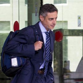 El fiscal Anticorrupción, Emilio Sánchez Ulled, abandona la Ciudad de la Justicia. /EFE