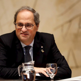 11/02/2020.- El presidente de la Generalitat de Catalunya, Quim Torra, preside la reunión semanal del Govern. / EFE - TONI ALBIR
