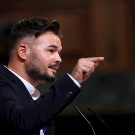 El portavoz de ERC, Gabriel Rufián. - EFE