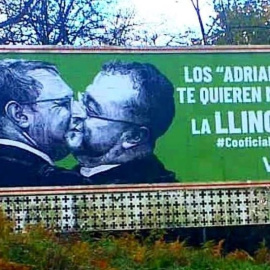  La polémica campaña de Vox a cuenta de la oficialidad del asturiano: "Los Adrianes te quieren meter la lengua".- EFE