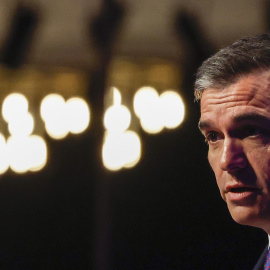 El presidente del Gobierno, Pedro Sánchez, inaugura la III edición del foro "Fondos Europeos" de elDiario.es en Madrid.-J.J. GUILLEN / EFE