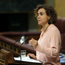 La Ministra Montserrat durante el debate de Presupuestos en el Congreso / EFE/Ballesteros