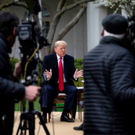 Trump participa en una entrevista con la cadena Fox. Efe
