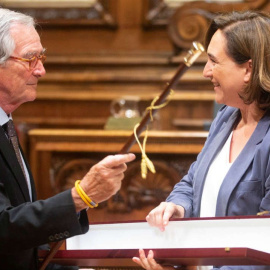  Xavier Trias y Ada Colau, en el pleno / EFE