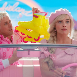  Margot Robbie y Ryan Gosling en 'Barbie'