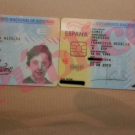 Los DNI usados por el 'pequeño Nicolás'.
