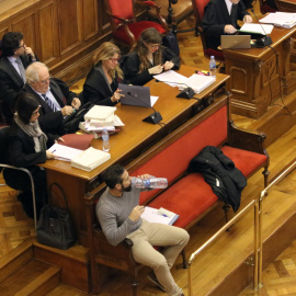 Albert López, un dels dos condemnats pel crim de la Guàrdia Urbana, durant el judici. ACN / MIQUEL CODOLAR.