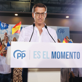 Feijóo asiste a un acto de campaña electoral del PP en Cádiz. -NACHO FRADE / Europa Press