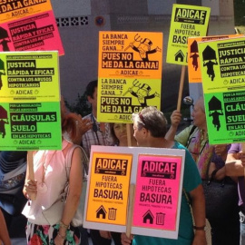 Protesta por la cláusulas suelo. EFE/Archivo