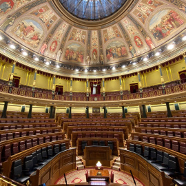 Vista general del hemiciclo del Congreso de los Diputados. E.P./Eduardo Parra