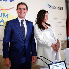 07/05/2019 - Albert Rivera momentos antes de presentar a la candidata del partido al Ayuntamiento de Madrid, Begoña Villacís, en un desayuno informativo organizado por Nueva Economía Fórum | EFE/ Emilio Naranjo