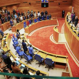 Vista general del pleno del Parlamento de Galicia, en una foto de archivo. E.P./Álvaro Ballesteros