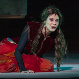 La actriz Belén Rueda en la representación de 'Salomé', durante el 69 Festival Internacional de Teatro Clásico de Mérida, a 8 de agosto de 2023. Jorge Armestar / Europa Press.