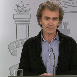 Fernando Simon durante una rueda de prensa. EFE