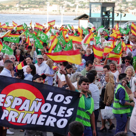  Los asistentes a un acto de precampaña electoral de Vox, en los Jardines del Náutico, a 27 de junio de 2023, en Gijón, Asturias (España). Xuan Cueto / Europa Press (Foto de ARCHIVO)
