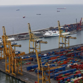 Puerto de Barcelona este lunes. EFE/Quique García