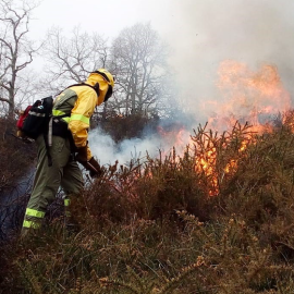 Cantabria cierra el sábado con un incendio forestal activo pero ya controlado en Lamasón