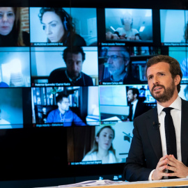 El presidente del Partido Popular, Pablo Casado