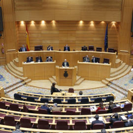 El Pleno del Senado, en el debate sobre los vetos a los Presupuestos de 2013. EFE