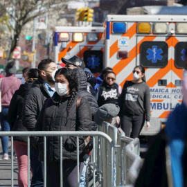 28/03/2020.- De los enfermos, 7.328 están hospitalizados y 1.755 de ellos en cuidados intensivos, mientras que un total de 2.726 han sido dados de alta, casi 700 en las últimas 24 horas. EFE/Bryan R. Smith