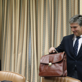 El ex director general de la Policía y ahora senador del PP Ignacio Cosidó comparece en la comisión del Congreso de los Diputados que investiga el supuesto uso político de los medios del Ministerio del Interior en la etapa en la que estaba al frente J