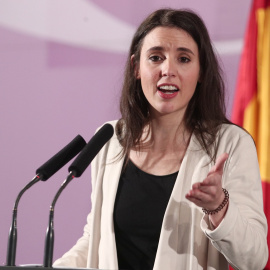 31/01/2020 -  La ministra de Igualdad, Irene Montero, interviene en el acto de toma de posesión de altos cargos del Ministerio de Igualdad. / EUROPA PRESS - EDUARDO PARRA