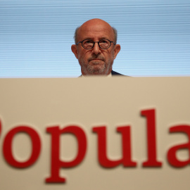 El presidente de Banco Popular, Emilio Saracho, en su primera junta de accionistas. REUTERS/Juan Medina