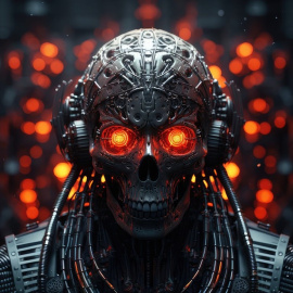  Imagen de un robot similar a Skynet, creada por Shawn Suttle - Pixabay