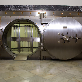 Cámara acorazada del Banco de España.