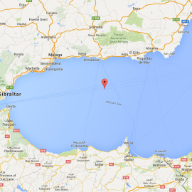 El Mar de Alborán.-GOOGLE MAPS