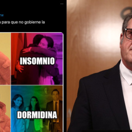 Imagen combinada de un tuit y Ángel Gabilondo. — Europa Press
