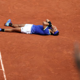 Rafael Nadal en la final de Roland Garros. EFE/EPA/Stephan Mueller