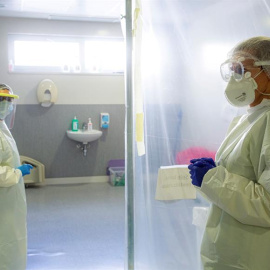 Imagen de la UCI del Hospital San Pedro de Logroño. EFE/Raquel Manzanares/Archivo