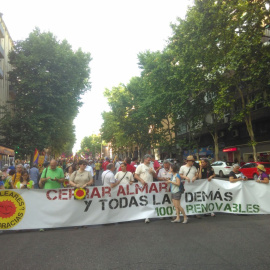 Manifestación contra las nucleares en Madrid