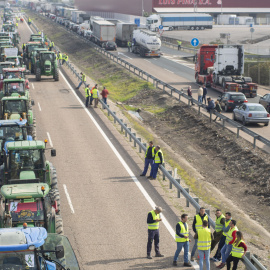Imagen de archivo de los cortes de la carretera de Andujar (Jaén) el 30/01/20./ Francisco J. Cano (Europa Press)