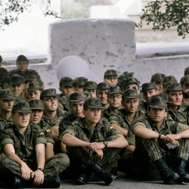 Grupo de soldados en una jornada de instrucción.- RTVE