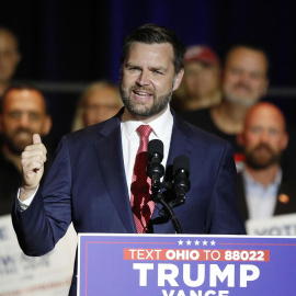 J.D. Vance, el candidato a vicepresidente si gana las elecciones Donald Trump, en un acto de campaña en Ohio (EEUU). /DAVID MAXWELL (EFE)