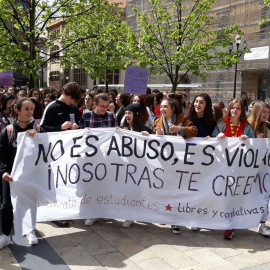 Manifestación contra la sentencia de 'La Manada'. Europa Press