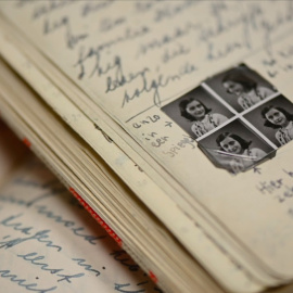 Detalle del 'Diario de Anna Frank'