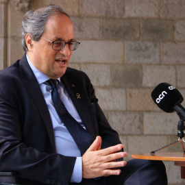 El president del Govern, Quim Torra, entrevistat per l'ACN al Palau de la Generalitat. BERNAT VILARÓ / ACN