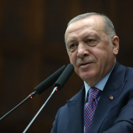 Presidente de Turquía, Tayyip Erdogan, en un mitín de su partido en una imagen de archivo./DPA - Gobierno de Turquía.